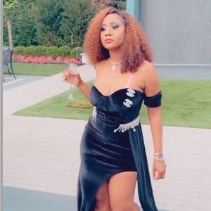 Elegant Black Velvet Dress